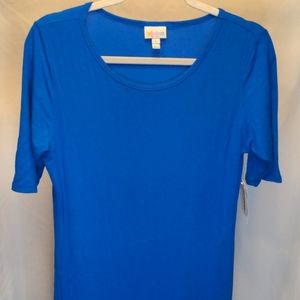 LLR Julie blue pencil dress, rayon, size large